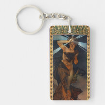 Porte - clé d'étoile de matin d'Alphonse Mucha Porteclés