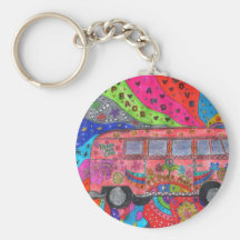 porte clef van-hippie porte-clef