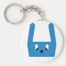 Porte-clés bleu mignon de lapin