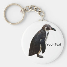 Porte-clés noir et blanc mignon de pingouin de Hum