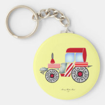 Porte-clés rouge de tracteur