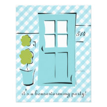 Porte de bleu des oeufs de joli Robin Invitations Personnalisées