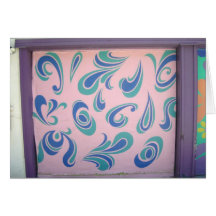 Porte de garage de Paisley de bruit Carte De Vœux