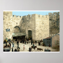 porte de Jaffa vers 1900 Posters