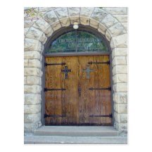 Porte d'église carte postale