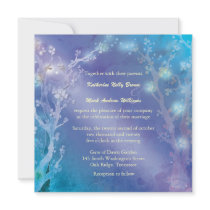 Porte du mariage formel d'arbre d'aube d'hiver ble