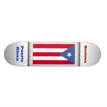 Portoricain - Boricua Skateboards Personnalisés