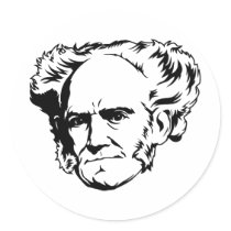 Portrait d'Arthur Schopenhauer autocollants