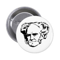 Portrait d'Arthur Schopenhauer badges publicitaires