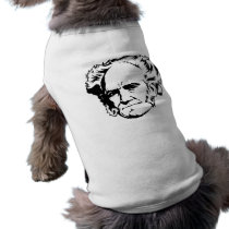 Portrait d'Arthur Schopenhauer vêtements pour animaux domestiques