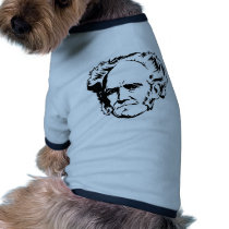 Portrait d'Arthur Schopenhauer vêtements pour animaux domestiques