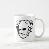 Portrait d'Arthur Schopenhauer tasses