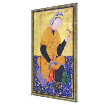 Portrait de bégum de Hamida Banu, tenant un joint, Toiles Tendues Sur Châssis