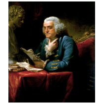 Portrait de Benjamin Franklin par David Martin 176