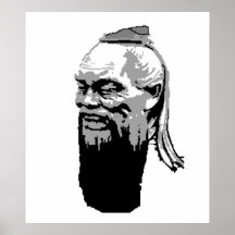 Portrait de Confucius - institut de Confucius Posters