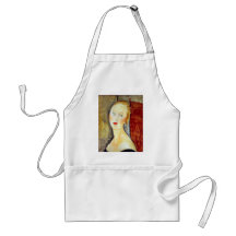 portrait de Germaine Survage par Amedeo Modigliani Tablier