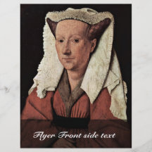 Portrait de Margaret Van Eyck, épouse de janv. Van Tract Personnalisé