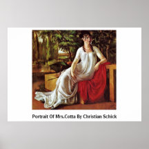 Portrait de Mrs.Cotta par Schick chrétien Posters