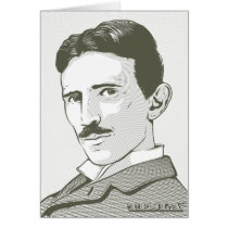 Portrait de Nikola Tesla cartes
