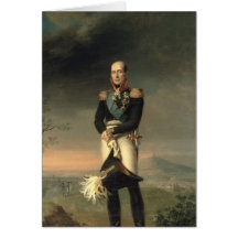 Portrait de prince Mikhail Barclay de Tolly Cartes De Vœux