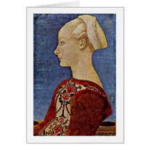 Portrait de profil par Antonio Di Jacopo Pollaiuol Cartes