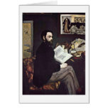 Portrait d'Emile Zola par Edouard Manet Carte