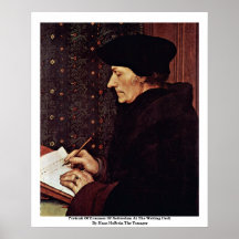 Portrait d'Erasmus de Rotterdam Posters
