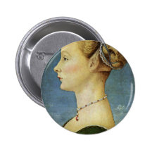 Portrait d'une fille par Pollaiuolo Piero Pin's Avec Agrafe