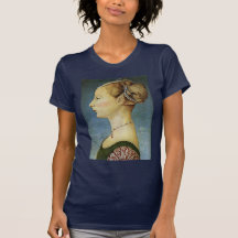 Portrait d'une fille par Pollaiuolo Piero T-shirts