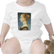 Portrait d'une fille par Pollaiuolo Piero T-shirts