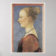 Portrait d'une jeune femme, C. 1475 Posters
