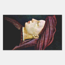 Portrait d'une jeunesse dans le profil par Masacci Autocollant En Rectangle