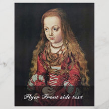 Portrait d'une princesse By Lucas Cranach Der de S Tract Customisé