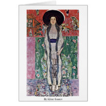Portret van Adele Bloch-Bauer door Klimt Gustav Kaart