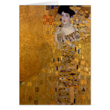 Portret van Adele Bloch-Bauer door Klimt Note Kaart