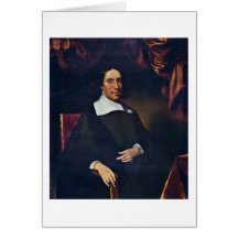 Portret van Justus Criex door Nicolaes Maas Wenskaarten