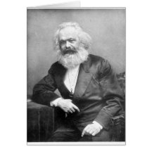 Portret van Karl Marx Kaart