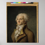 Portret van Maximiliaan de Robespierre Posters