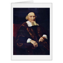 Portret van Reis Jacob door Nicolaes Maas Wenskaarten