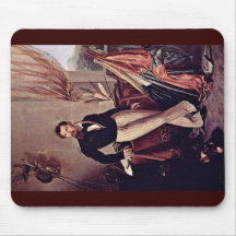 Portret van Telling Baglioni door Hayez Francesco Muis Matten
