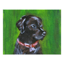 Portret van Zwart Labrador Uitnodiging
