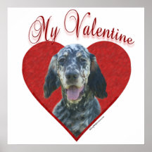 Poseur anglais mon affiche de Valentine