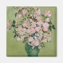 Post impressionnisme rose de cru de roses de Van G Aimant