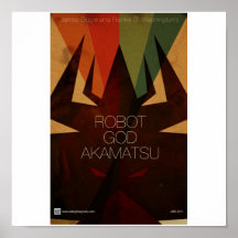 Poster 5 van Akamatsu van de God van de robot