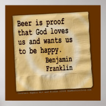 Poster, Kunst - het Bier is Bewijs