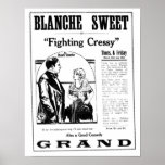 Poster van de de filmadvertentie van Blanche het Z