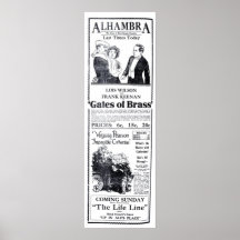 Poster van de de filmadvertentie van Wilson 1919 v