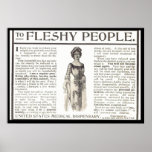 Poster van de Mensen van het vintage Artikel het V