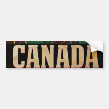 Poster van de Reis van Canada het Vintage Bumpersticker