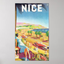 Poster van de Reis van Nice het Vintage